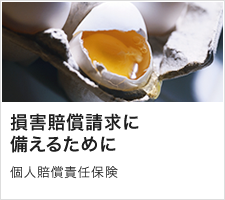 損害賠償請求に備えるために 個人賠償責任保険